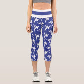ソウルスピリットスポーツレギンスブルー カプリレギンス (正面)