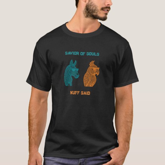 ソウルズの救世主 - Dibs & Parrot Tシャツ (正面)