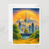 ソウルソウルソウルソウルウォーターカラースカイライン シーズンポストカード (正面/裏面)