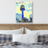 ソウルタワーコリア旅行写真 キャンバスプリント (インサイチュ (寝室))