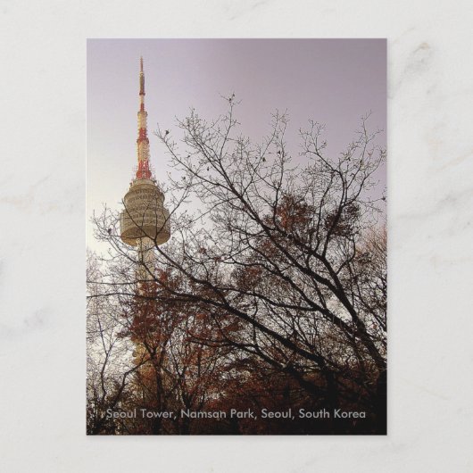ソウルタワー/韓国ソウル南山公園 ポストカード (正面)