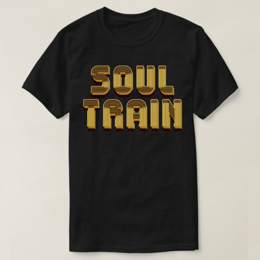 ソウルトレインダーク金ゴールド文字 Tシャツ (デザイン正面)