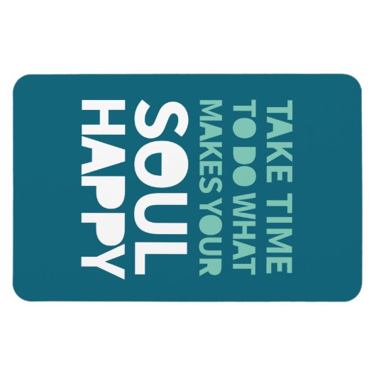 ソウルハッピー感動的引用文前向き月曜日 マグネット