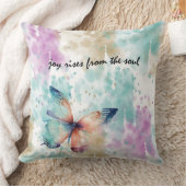 ソウルバタフライから喜びが沸き立つ抽象芸術 クッション (ブランケット)