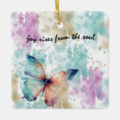 ソウルバタフライから喜びが沸き立つ抽象芸術 セラミックオーナメント (正面)