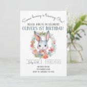 ソウルバニーがバニーの1歳の誕生日パーティーを飾る 招待状 (スタンド正面)