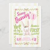 ソウルバニーはワンガール初の誕生日招待状 招待状 (正面/裏面)