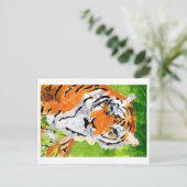 ソウルフルのタイガー葉書 ポストカード (スタンド正面)