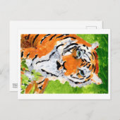 ソウルフルのタイガー葉書 ポストカード (正面/裏面)