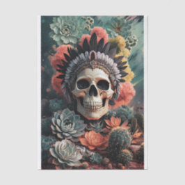 ソウルフルウォリアー先住民アメリカゴシックスカル 薄葉紙