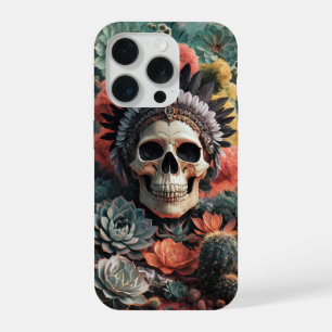 ソウルフルウォリアー ネイティブアメリカン ゴス スカル iPhone 15 PROケース