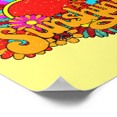 ソウルフルオブサンシャイン – カラフルレトロサン ポスター (角)