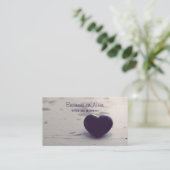 ソウルフルパープルストーンハートオンザサンディビーチ 名刺 (スタンド正面)