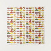 ソウルフードのお気に入りグルメサザンキュイジーアート タペストリー (正面)