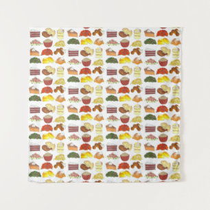 ソウルフードのお気に入りグルメサザンキュイジーアート タペストリー