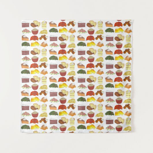 ソウルフードのお気に入りグルメサザンキュイジーアート タペストリー (正面)