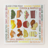 ソウルフードのお気に入りグルメ南料理 ジグソーパズル (横)