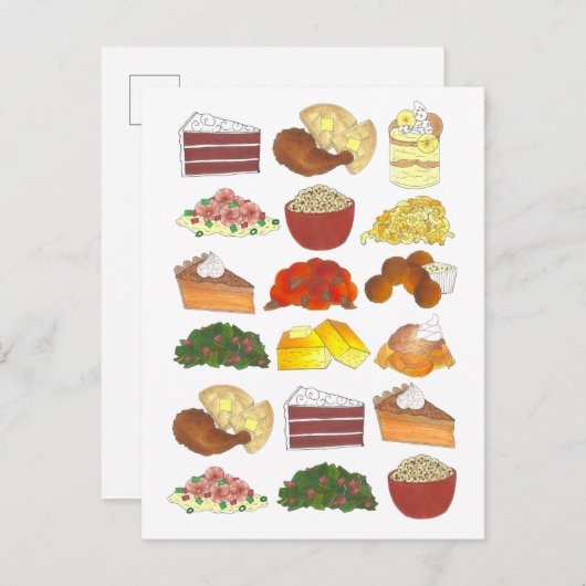 ソウルフードのお気に入りグルメ南料理 案内ポストカード (正面/裏面)