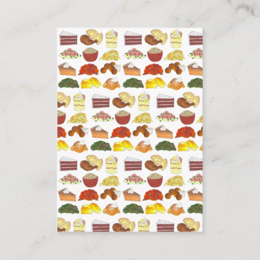 ソウルフードサザンキュイジーネージーケーターレストランシェフ 名刺 (裏面)