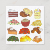 ソウルフードディッシュレストランカテラーシェフグルメ スクエア名刺 (正面)