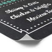 ソウルフードパーティー標識 ポスター (角)