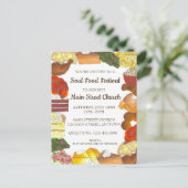 ソウルフードフェスティバルイベントサザンキュイジーヌ料理 インビテーションポストカード (スタンド正面)