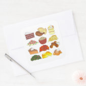 ソウルフードフェスティバルイベントサザンキュイジーヌ料理 スクエアシール (封筒)