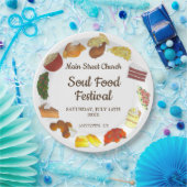 ソウルフードフェスティバルイベントサザンキュイジーヌ料理 ペーパープレート (パーティー)