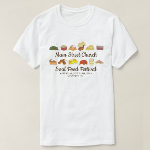 ソウルフードフェスティバルイベントサザンキュイジーヌ料理 Tシャツ