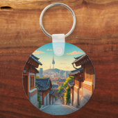 ソウルブッチョンサウスコリアサンセット キーホルダー (正面)