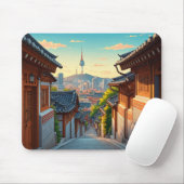 ソウルブッチョンサウスコリアサンセット マウスパッド (マウス)
