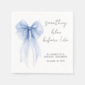 ソウルブルーコケットボウブライダルシャワー スタンダードカクテルナプキン (正面)