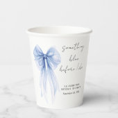 ソウルブルーコケットボウブライダルシャワー 紙コップ (裏面)