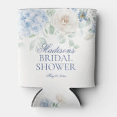 ソウルブルーフローラアジサイブライダルシャワー 缶クーラー (正面)