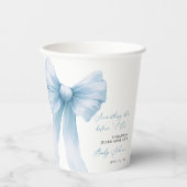 ソウルブルーブルーボウブライダルシャワー 紙コップ (正面)