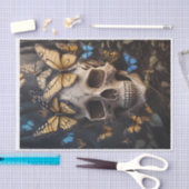 ソウルマイグレーション，蝶ゴシックスカル切り離 薄葉紙 (クラフト)