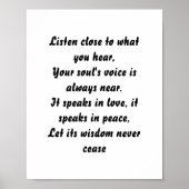 ソウルミニ感動的詩の囁き ポスター (正面)