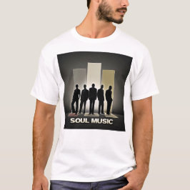 ソウルミュージックのシルエットTシャツ Tシャツ