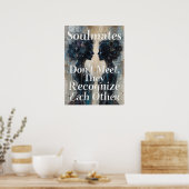 ソウルメイズレズビアンカップルラブ引用文アート ポスター (キッチン)