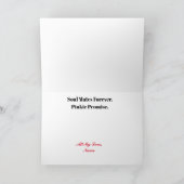 ソウルメイツロマンチックグリーティングカード カード (内部)