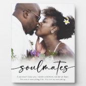 ソウルメイトことわざのスクリプトフォト フォトプラーク (正面)