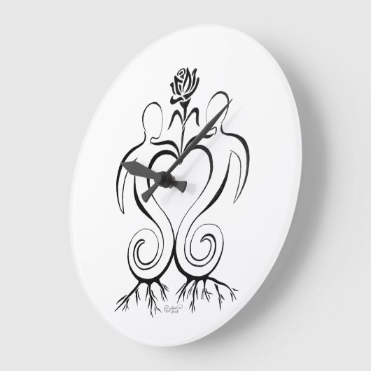 ソウルメイトのユニオン時計 ラージ壁時計 (傾斜)