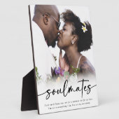 ソウルメイトの名言スクリプト写真 フォトプラーク (側面)