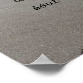 ソウルメイトの足跡のポスターと詩 ポスター (角)