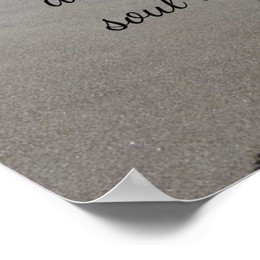 ソウルメイトの足跡のポスターと詩 ポスター (角)