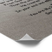 ソウルメイトの足跡のポスターと詩 ポスター (角)