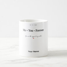 ソウルメイトの酸素カップルマグカップ | 化学式ラブギフト