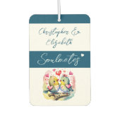 ソウルメイトの鳥は常に青い愛 カーエアーフレッシュナー (正面)