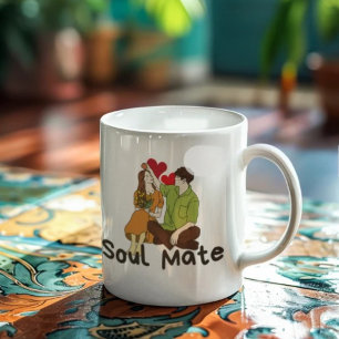 ソウルメイトマグカップ – カップルのためのロマンチックなコーヒーカップ» コーヒーマグカップ