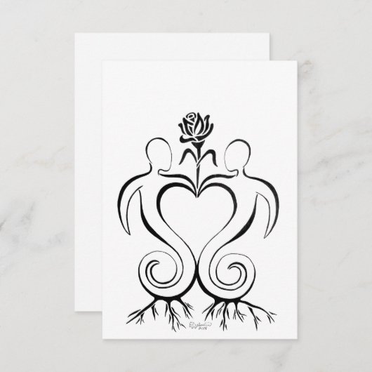 ソウルメイトユニオン招待状 セーブザデート (正面/裏面)